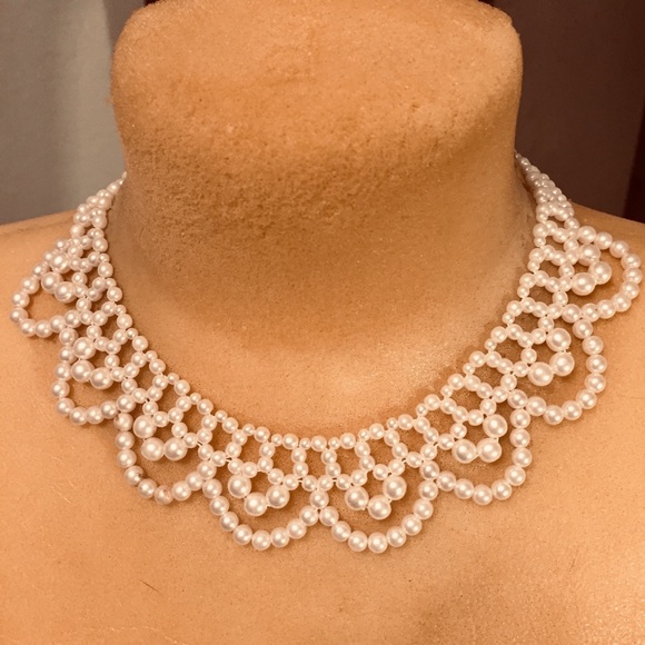 Jewelry - Vintage pearl bead collar choker